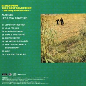 Al Green – Let's Stay Together Cd