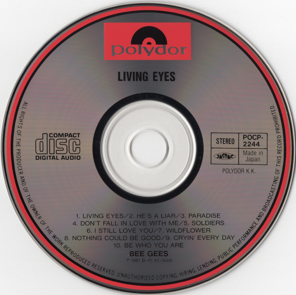 bee gees living eyes JP 1993 cd Bee Gees – Living Eyes Cd Japonés