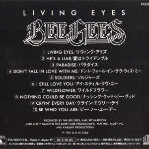bee gees living eyes JP 1993 trasera Bee Gees – Living Eyes Cd Japonés