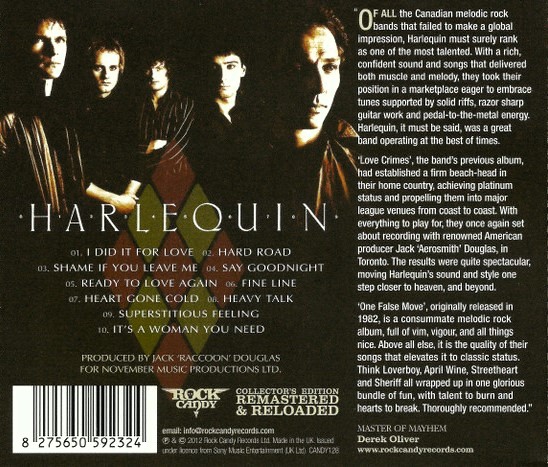 Harlequin – One False Move Cd