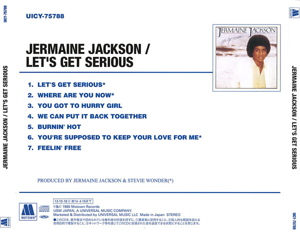 Jermaine Jackson - Let's Get Serious Cd