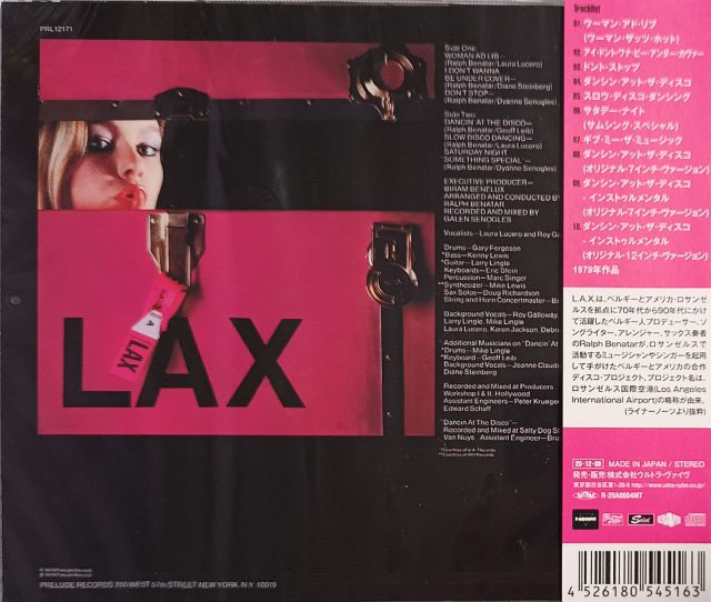 L.A.X. – L.A.X. Cd Japonés (Bonus Tracks)