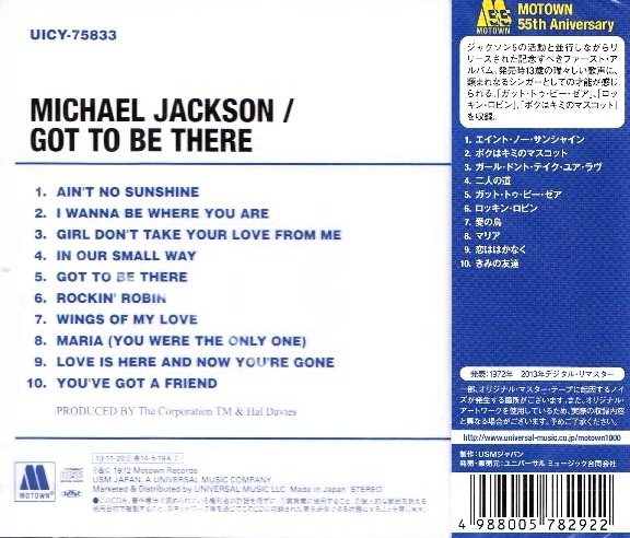 Michael Jackson – Got To Be There Cd