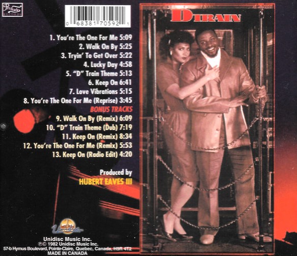 Dtrain trasera D Train – You're The One For Me Cd (Bonus Tracks)