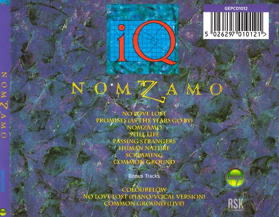 IQ – Nomzamo Cd (Bonus Tracks)