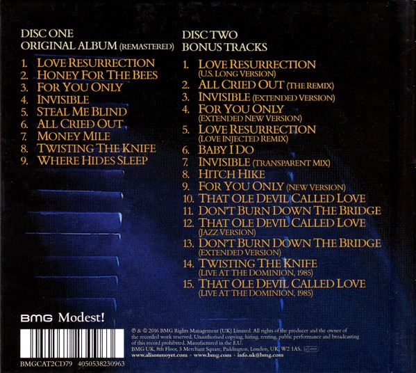 alison alf trasera Alison Moyet – Alf Cd Deluxe Edition Digipack (Tapa dura)