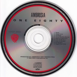 Ambrosia – One Eighty Cd Japonés (AOR)
