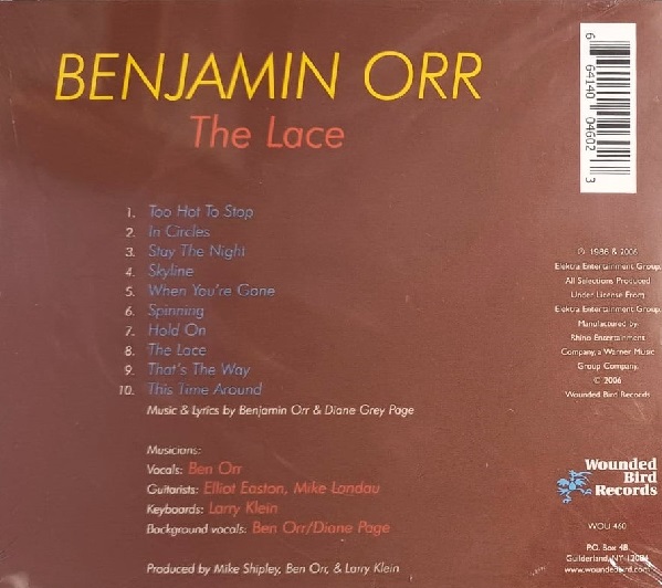 Benjamin Orr – The Lace Cd