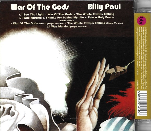 billy paul trasera Billy Paul – War Of The Gods Cd (Bonus Tracks)