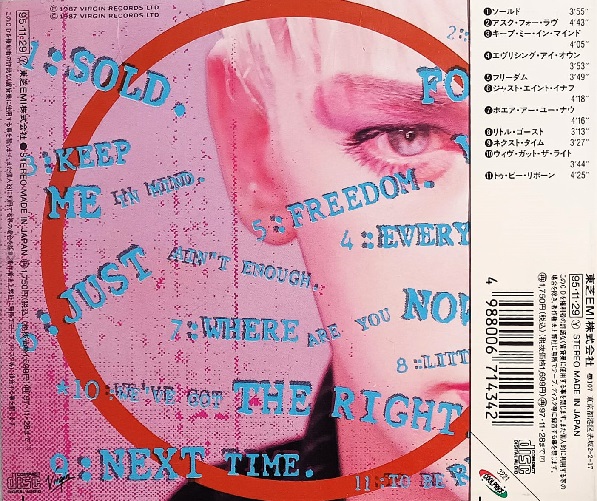 boy george trasera Boy George – Sold Cd