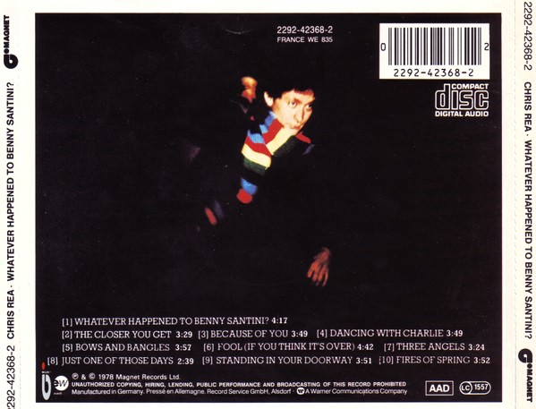chris rea trasera Chris Rea – Whatever Happened To Benny Santini? Cd