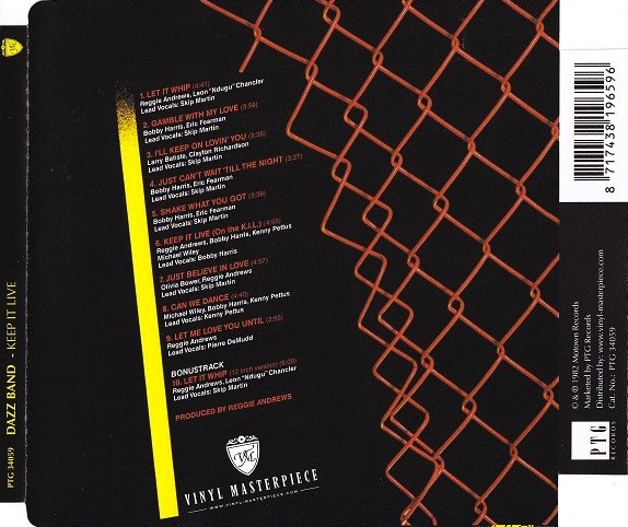 dazz band trasera Dazz Band – Keep It Live Cd (Bonus Track)