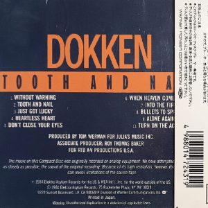 Dokken – Tooth And Nail Cd