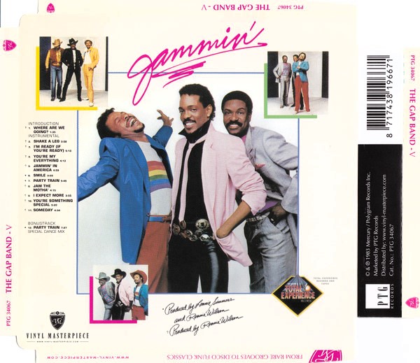 gap band V trasera The Gap Band – V Jammin' Cd (Bonus Tracks)