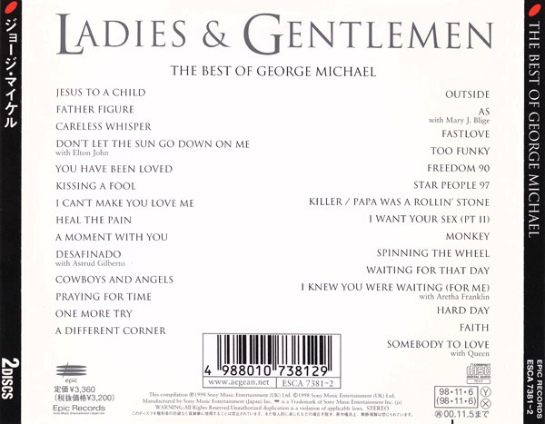 George Michael – Ladies & Gentlemen (The Best Of George Michael) Cd