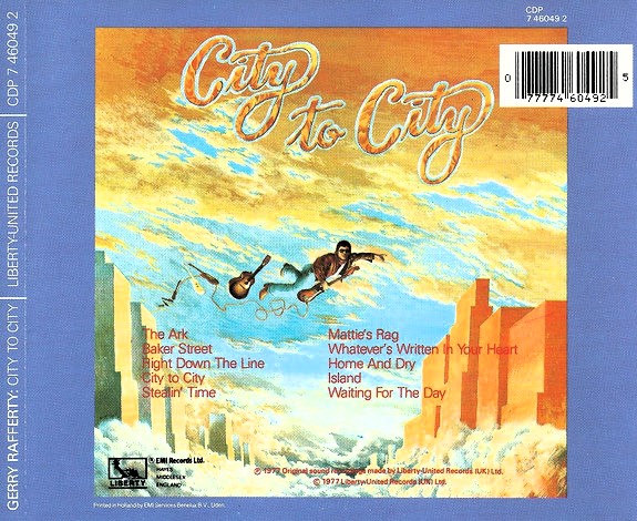 gerry rafferty trasera Gerry Rafferty – City To City Cd