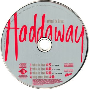 Haddaway – What Is Love Cd Single