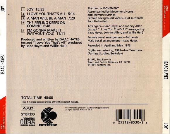 Isaac Hayes – Joy Cd
