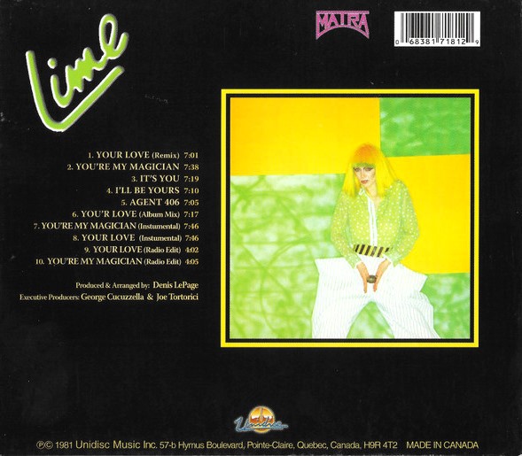 lime your love trasera Lime – Your Love Cd