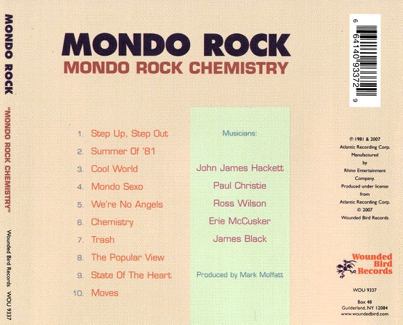 Mondo Rock – Mondo Rock Chemistry Cd