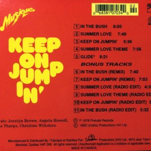 Musique – Keep On Jumpin' Cd (Bonus Tracks)