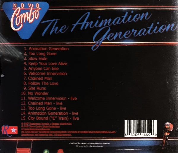 novo combo animation trasera Novo Combo – The Animation Generation Cd (Bonus Tracks)