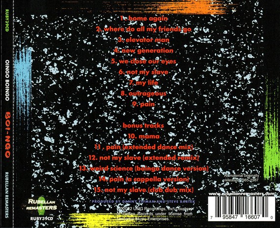 oingo boingo trasera Oingo Boingo – Boi-Ngo Cd (Bonus Tracks)