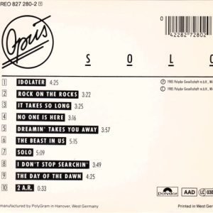 Opus – Solo Cd