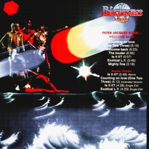 Peter Jacques Band – Welcome Back Cd (Bonus Tracks)