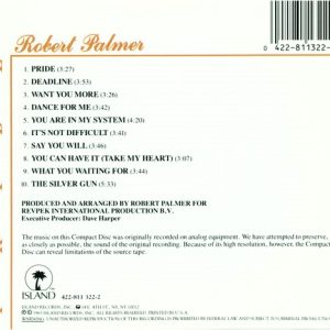 Robert Palmer – Pride Cd