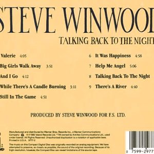 Steve Winwood – Talking Back To The Night Cd