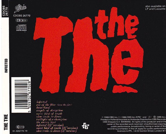 the the trasera The The – Infected Cd (Bonus Tracks)