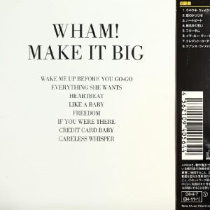 Wham! – Make It Big Cd Japonés
