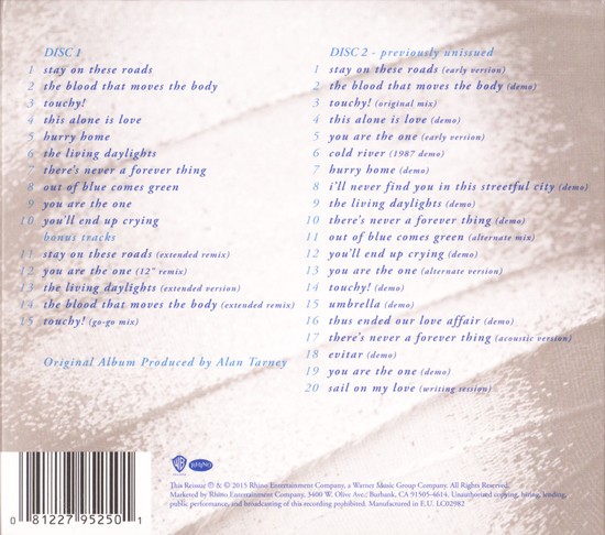 a-ha stay trasera a-ha – Stay On These Roads Cd Deluxe Edition
