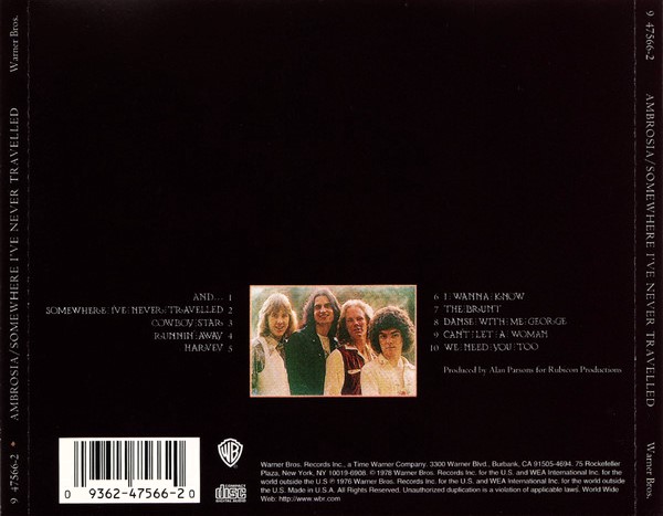 Ambrosia – Somewhere I've Never Travelled Cd
