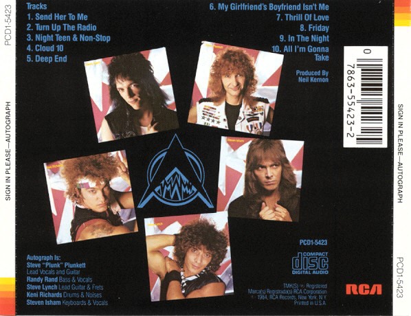 autograph trasera Autograph – Sign In Please Cd