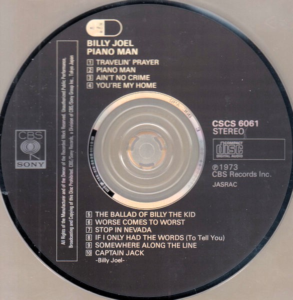 billy joel piano man cd Billy Joel – Piano Man Cd Japonés