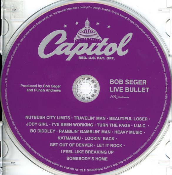 Bob Seger & The Silver Bullet Band – 'Live' Bullet Cd