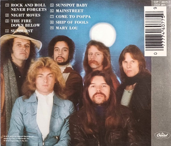 bob seger nights trasera Bob Seger And The Silver Bullet Band – Night Moves Cd