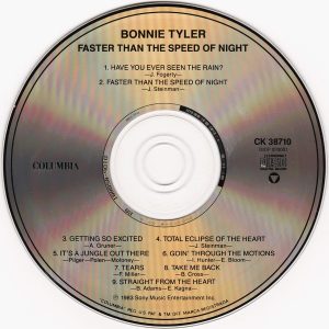 Bonnie Tyler – Faster Than The Speed Of Night Cd