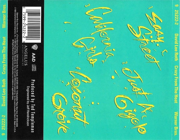 david lee trasera David Lee Roth – Crazy From The Heat Cd
