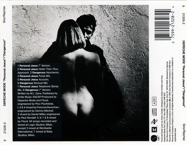 depeche mode personal single trasera Depeche Mode – Personal Jesus Cd Single