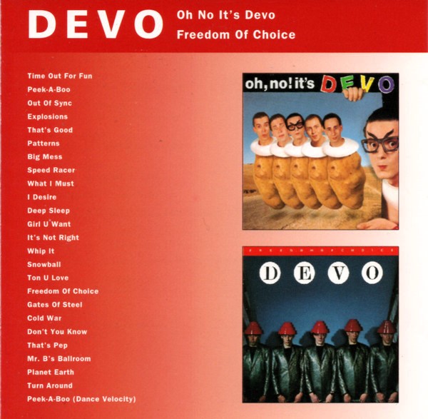 devo oh no freedom frontal Devo – Oh No It's Devo / Freedom Of Choice Cd (2 álbumes en 1 cd)