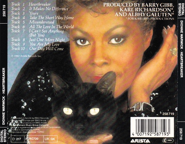 dionne warwick hertbreaker trasera Dionne Warwick – Heartbreaker Cd