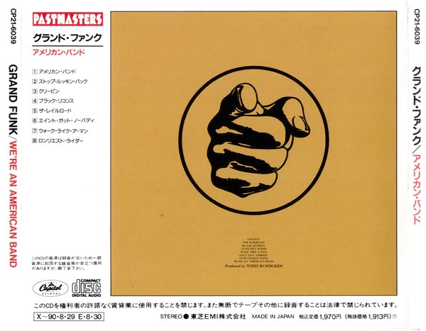Grand Funk – We're An American Band Cd