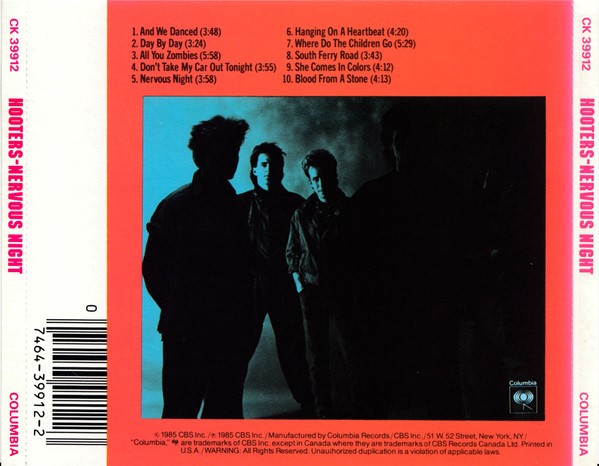 Hooters – Nervous Night Cd