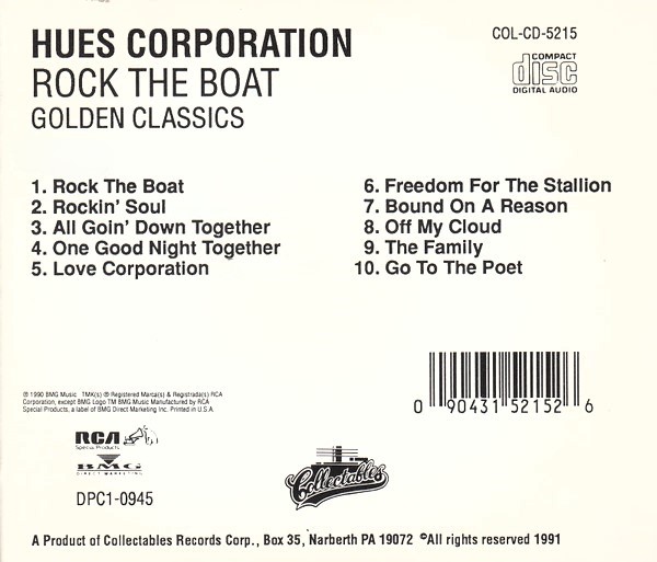 The Hues Corporation – Rock The Boat Cd