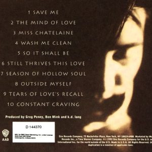 k.d. lang – Ingénue Cd