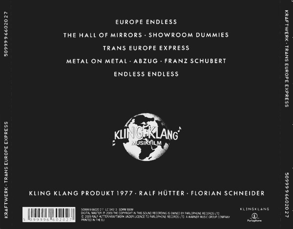 kraftwerk trasera Kraftwerk – Trans Europe Express Cd