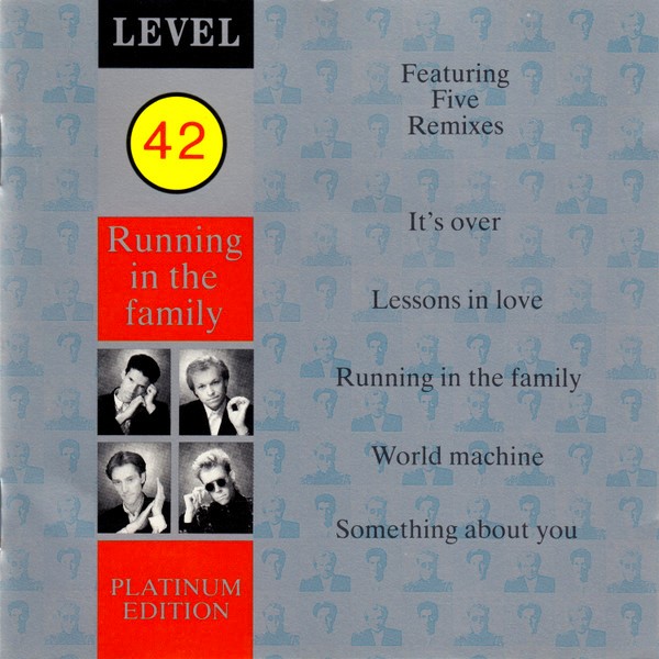 level 42 platinum frontal Level 42 – Running In The Family (Platinum Edition) 12"
